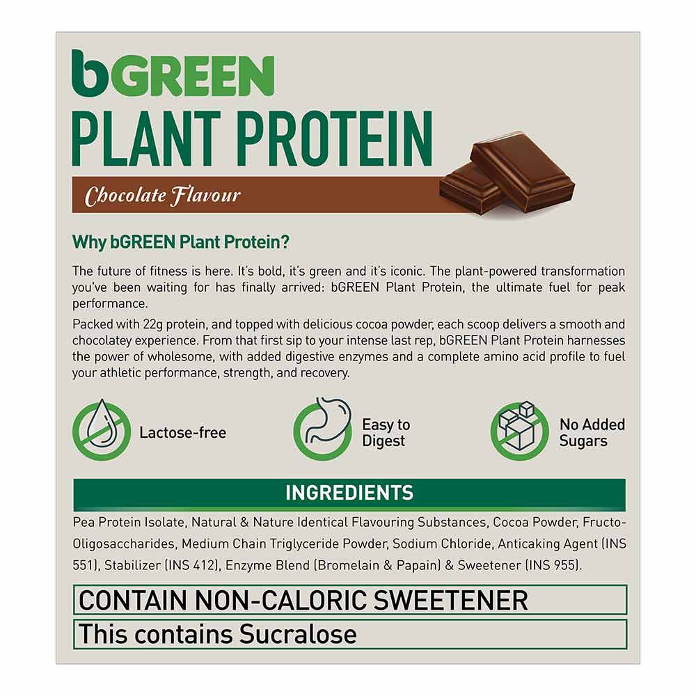 bGREEN Plant Protein Pea Protein Isolate