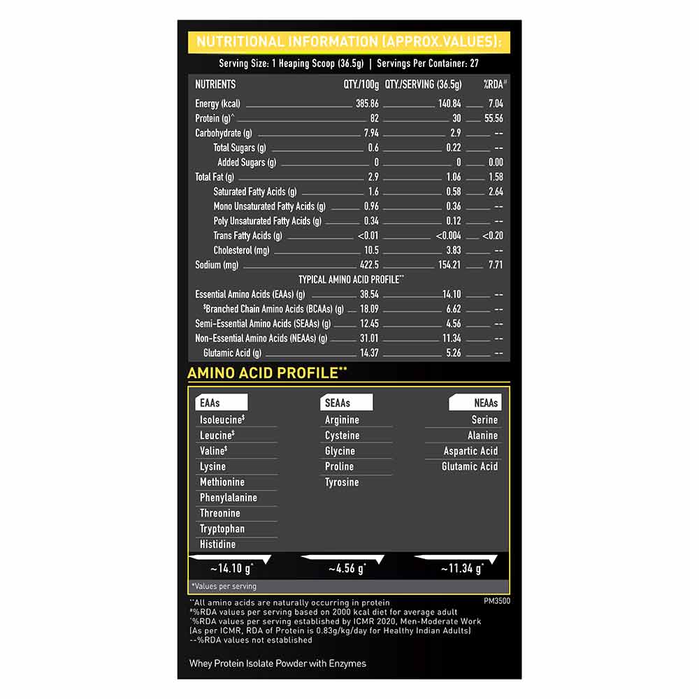 MuscleBlaze Whey Gold 100% Whey Protein Isolate