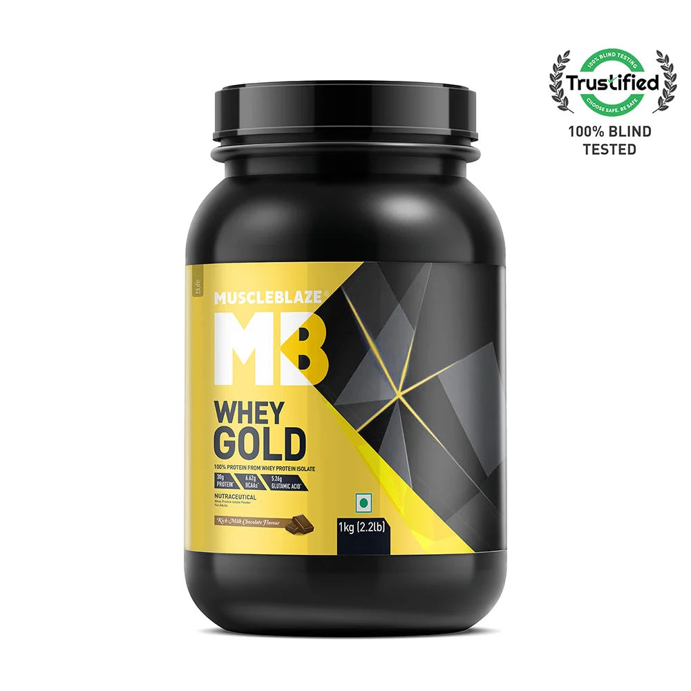 MuscleBlaze Whey Gold 100% Whey Protein Isolate