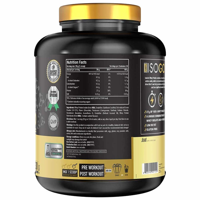 One Science 100% Iso Gold Whey Protein Isolate