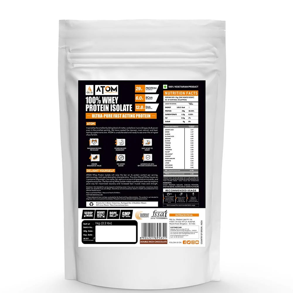 AS-IT-IS Nutrition ATOM 100% Whey Protein Isolate Ultra-Pure