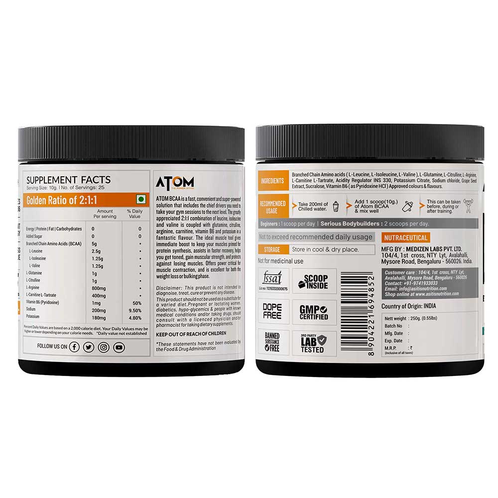 AS-IT-IS Nutrition ATOM BCAA