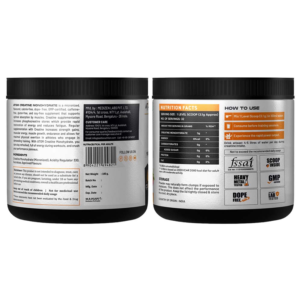 AS-IT-IS Nutrition ATOM Creatine Monohydrate