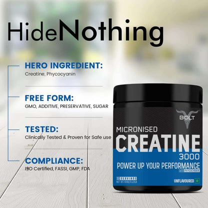 Bolt Micronized Creatine Monohydrate