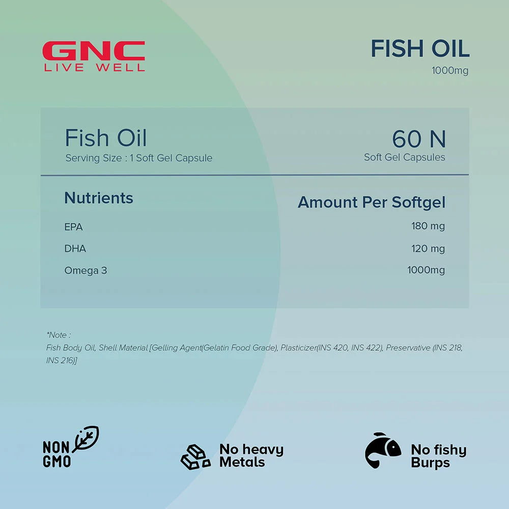 GNC Fish Oil (1000 mg)
