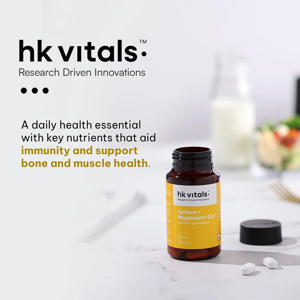 HealthKart HK Vitals Calcium with Mag Zinc & Vit D3
