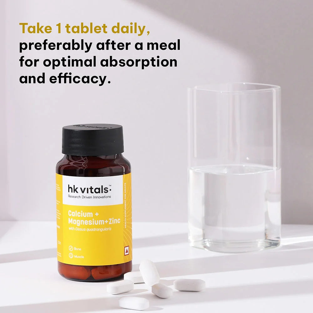HealthKart HK Vitals Calcium with Mag Zinc & Vit D3