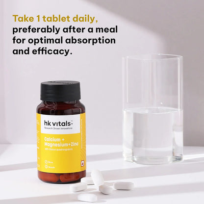 HealthKart HK Vitals Calcium with Mag Zinc & Vit D3
