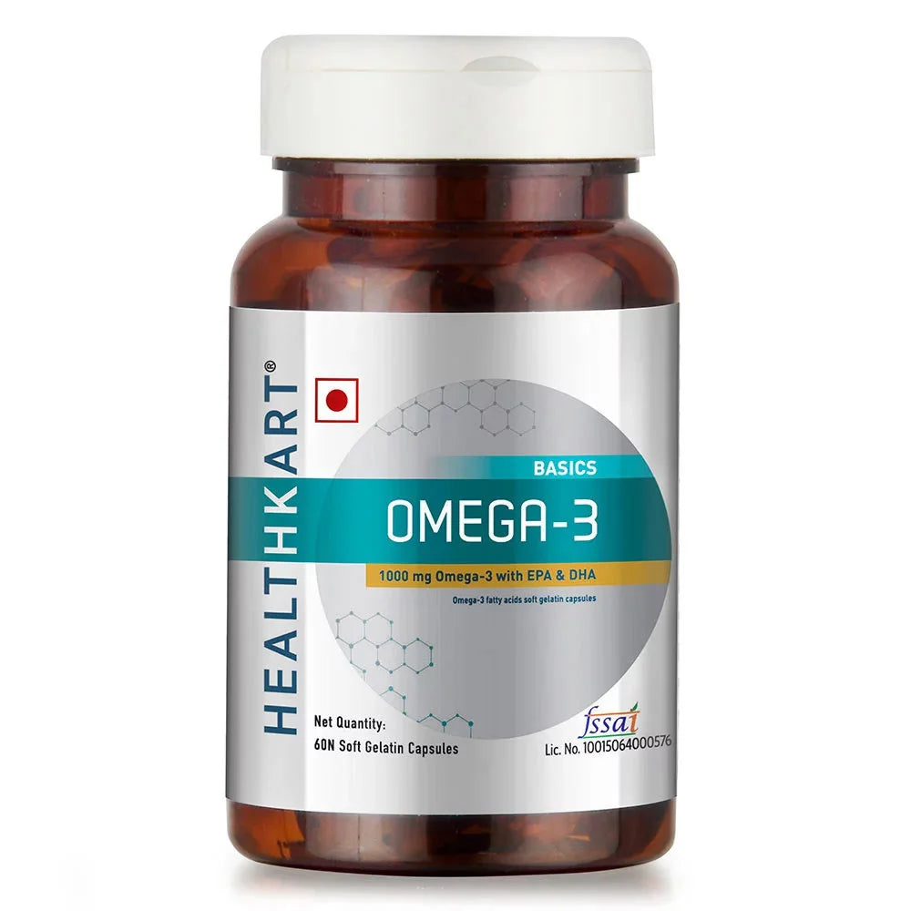 HealthKart Omega 3 1000mg with 180mg EPA and 120mg DHA OP