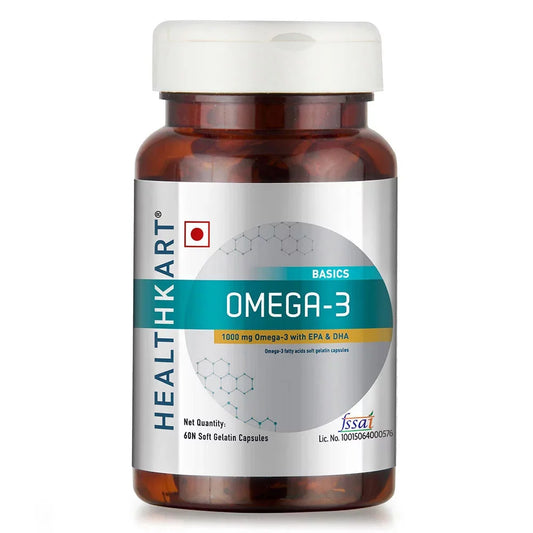 HealthKart Omega 3 1000mg with 180mg EPA and 120mg DHA OP
