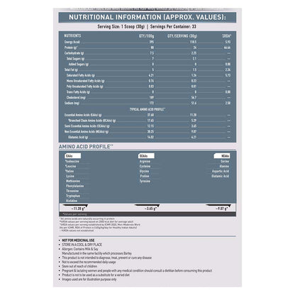 MuscleBlaze 100% Clean Raw Whey Concentrate