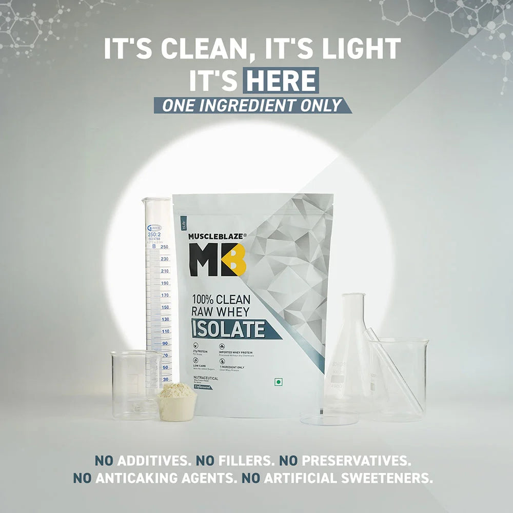 MuscleBlaze  100% Clean Raw Whey Isolate