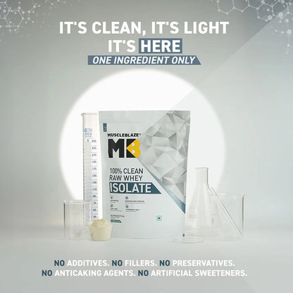 MuscleBlaze  100% Clean Raw Whey Isolate