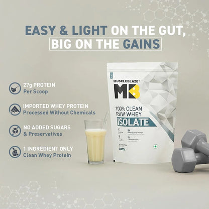 MuscleBlaze  100% Clean Raw Whey Isolate