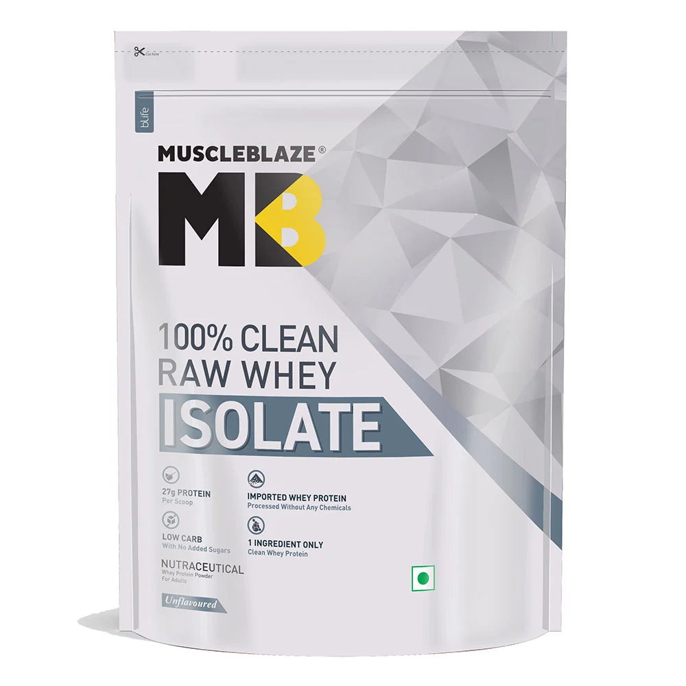 MuscleBlaze  100% Clean Raw Whey Isolate