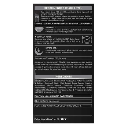 MuscleBlaze Bulk Gainer with Creatine