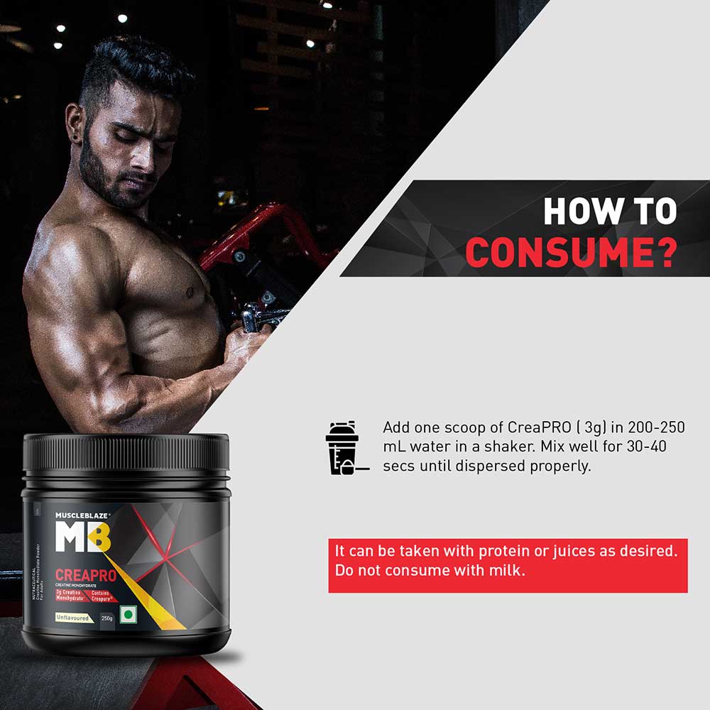 MuscleBlaze CreaPRO Creatine with Creapure® Powder from Germany