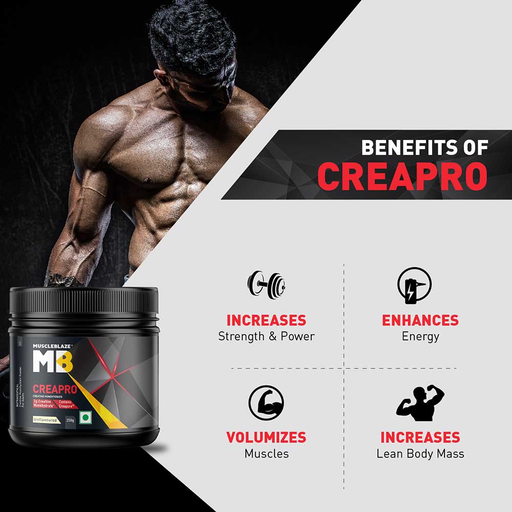 MuscleBlaze CreaPRO Creatine with Creapure® Powder from Germany