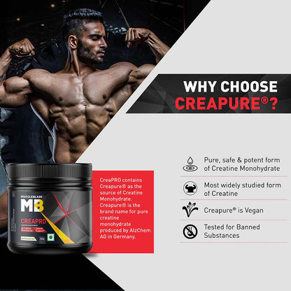 MuscleBlaze CreaPRO Creatine with Creapure® Powder from Germany