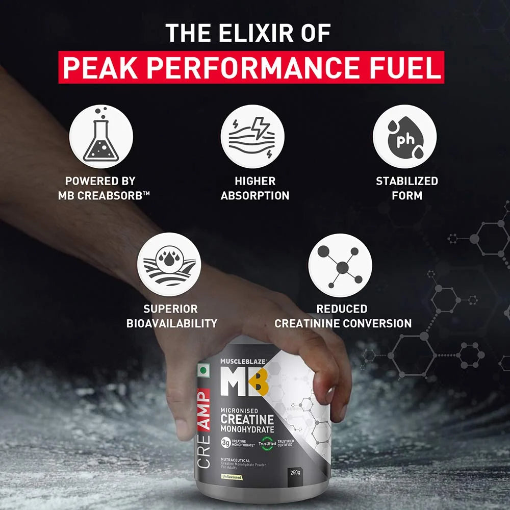 MuscleBlaze Creatine Monohydrate CreAMP