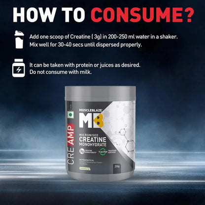 MuscleBlaze Creatine Monohydrate CreAMP
