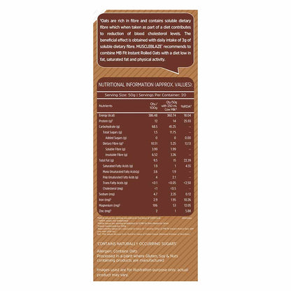MuscleBlaze Instant Rolled Oats