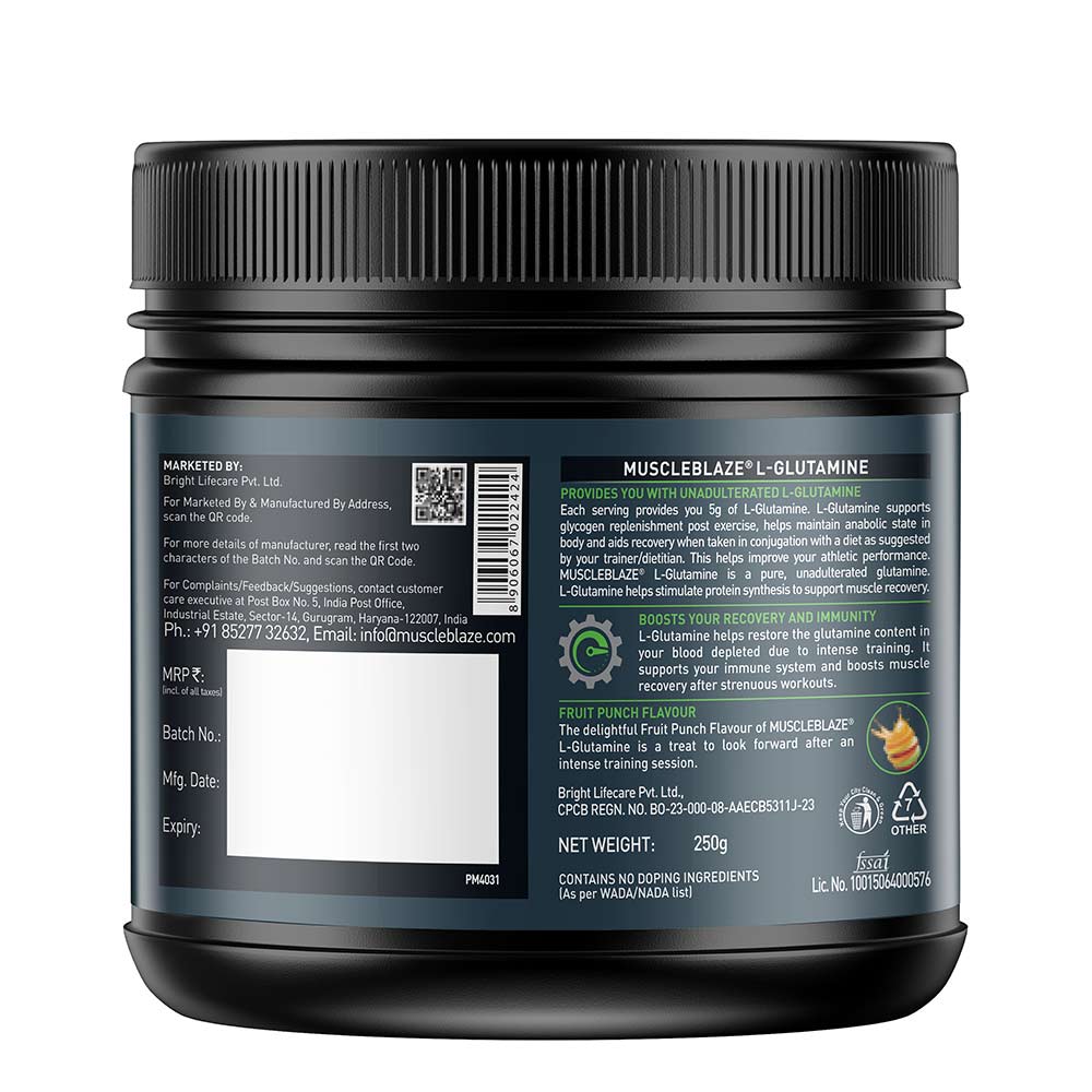 MuscleBlaze L-Glutamine
