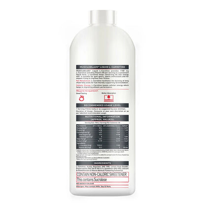 MuscleBlaze Liquid L-Carnitine 1100mg