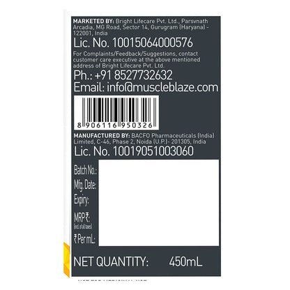 MuscleBlaze Liquid L-Carnitine 1100mg