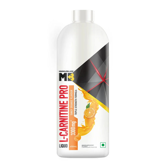 MuscleBlaze Liquid L-Carnitine PRO - 3300mg Triple Strength Formula