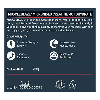 MuscleBlaze Micronised Creatine Monohydrate