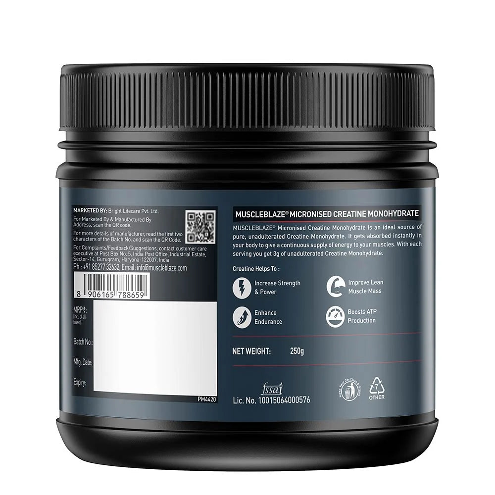MuscleBlaze Micronised Creatine Monohydrate