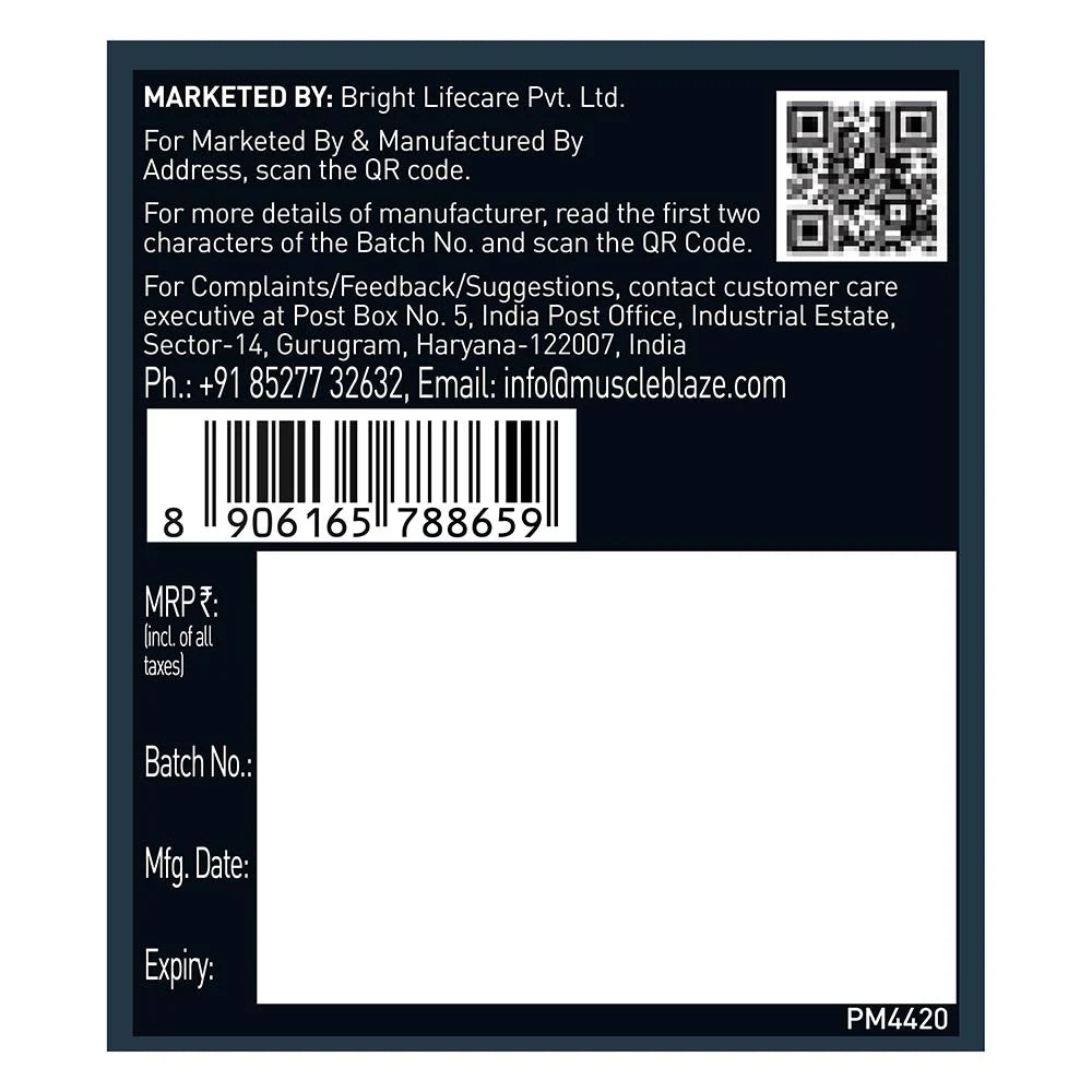 MuscleBlaze Micronised Creatine Monohydrate