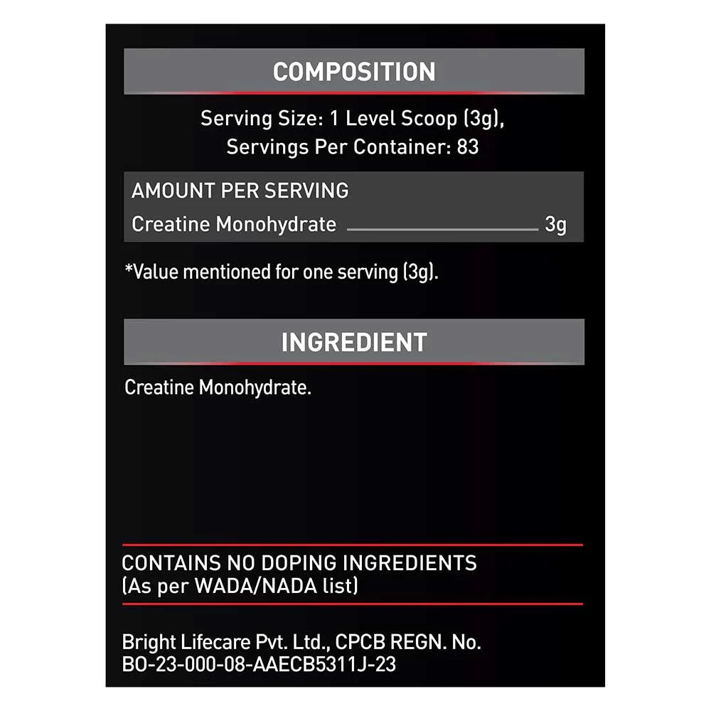 MuscleBlaze Micronised Creatine Monohydrate