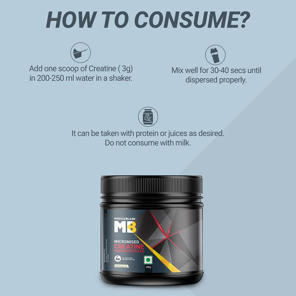 MuscleBlaze Micronised Creatine Monohydrate