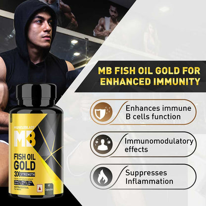 MuscleBlaze Omega 3 Fish Oil Gold 3x Triple Strength