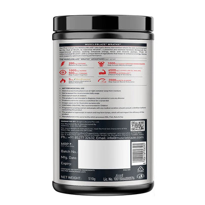 MuscleBlaze Pre Workout WrathX