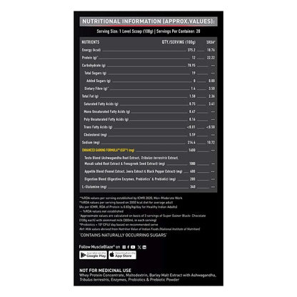 MuscleBlaze Super Gainer Black