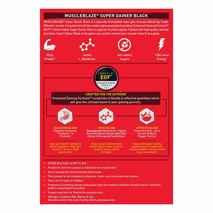 MuscleBlaze Super Gainer Black