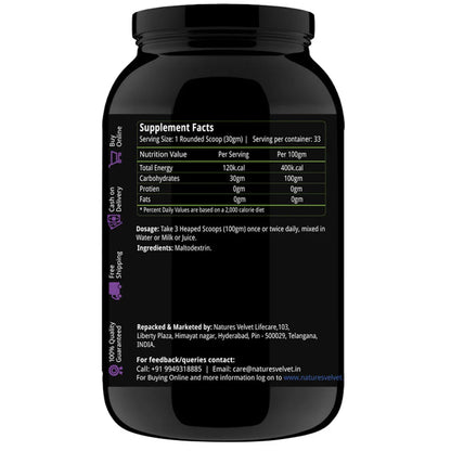 Natures Velvet 100 % Carbs