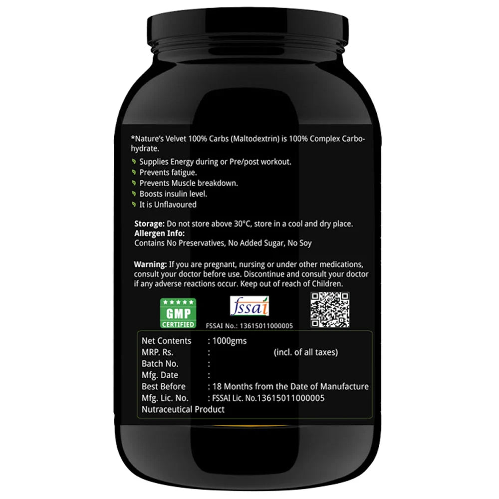 Natures Velvet 100 % Carbs