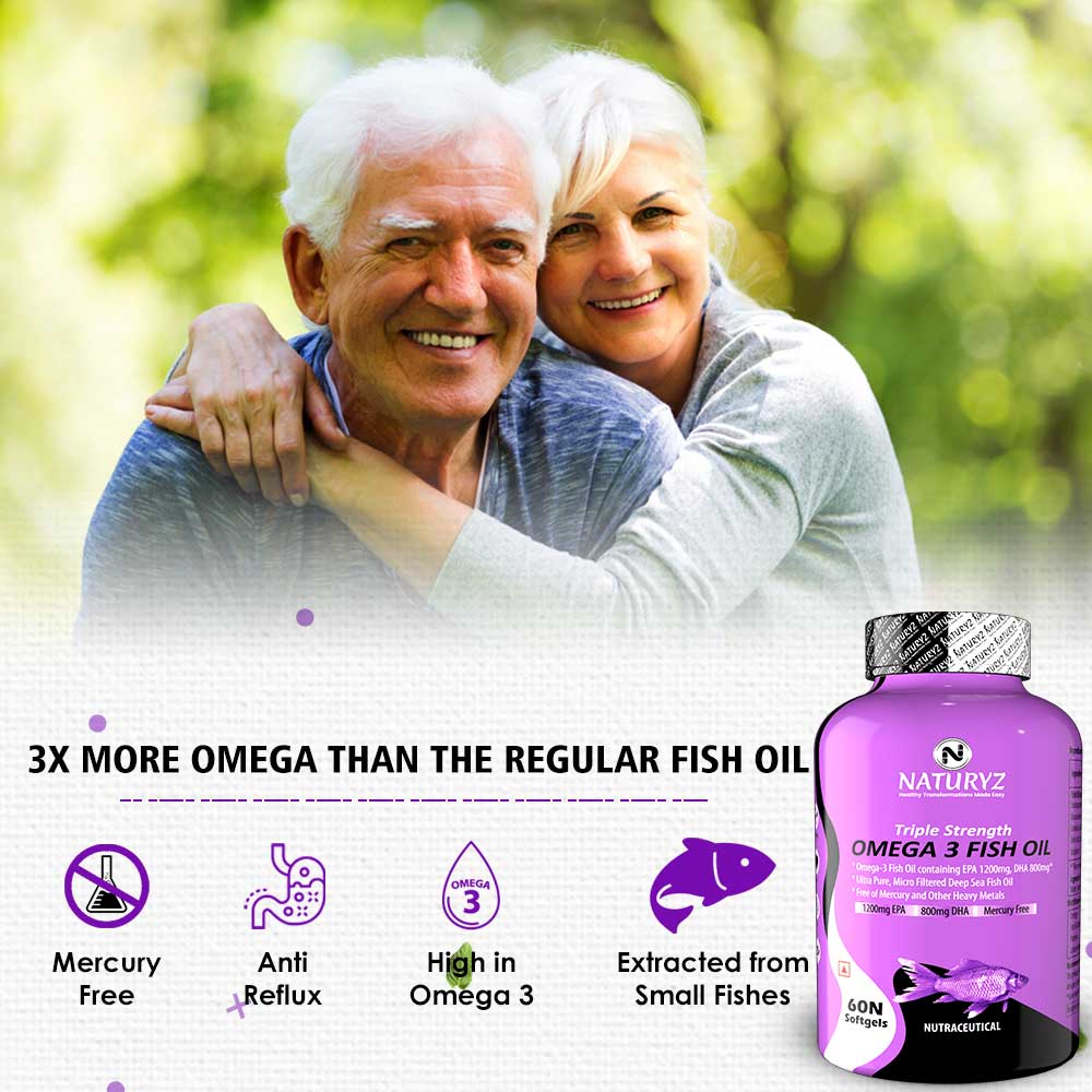 Naturyz Triple Strength Omega 3 Fish Oil