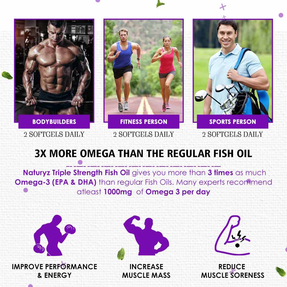 Naturyz Triple Strength Omega 3 Fish Oil