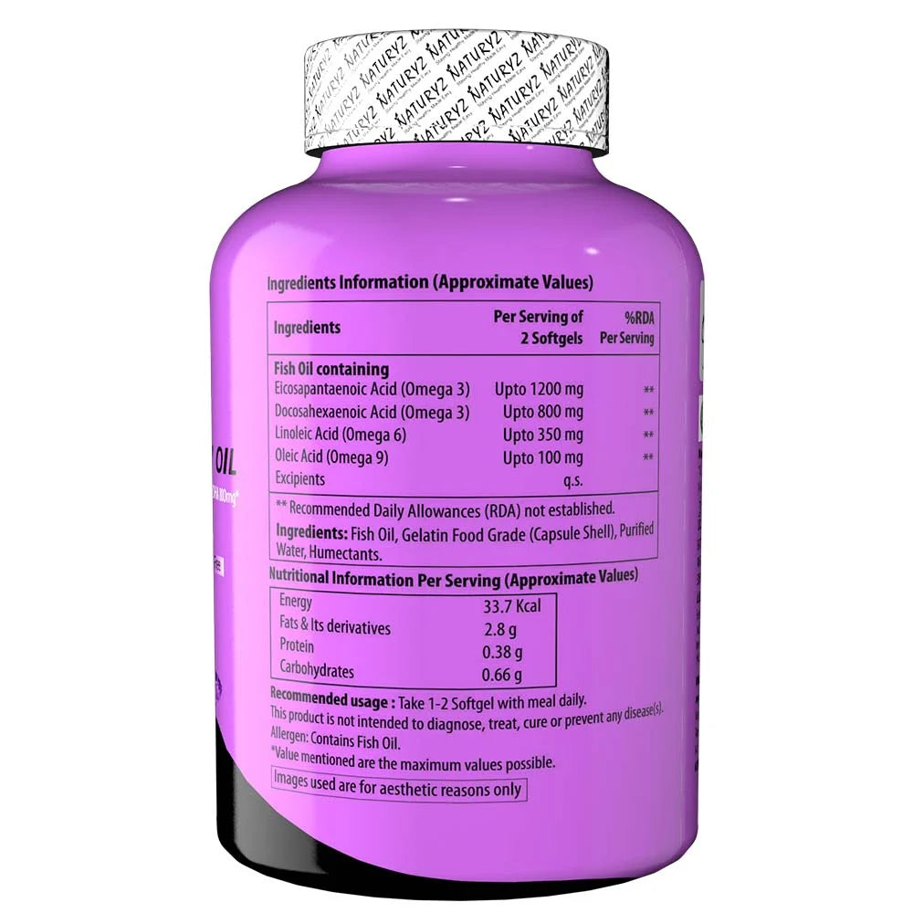 Naturyz Triple Strength Omega 3 Fish Oil