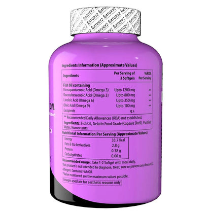 Naturyz Triple Strength Omega 3 Fish Oil