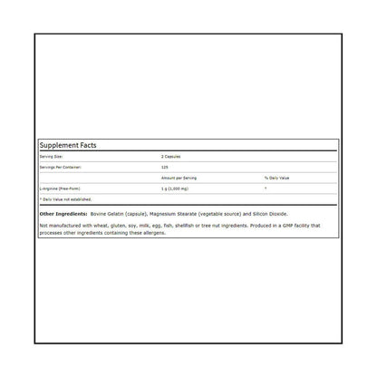 Now L-Arginine (500 mg)