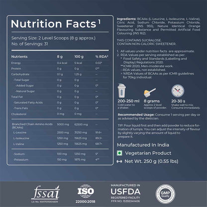 Nutrabay Gold 2:1:1 BCAA + Electrolytes
