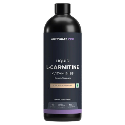 Nutrabay Pro Liquid L-Carnitine + Vitamin B5