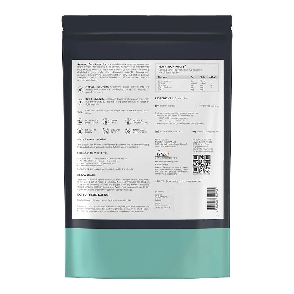 Nutrabay Pure 100% Glutamine Amino Acid