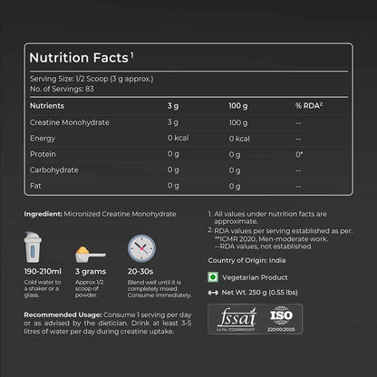 Nutrabay Pure Creatine Monohydrate Amino Acid